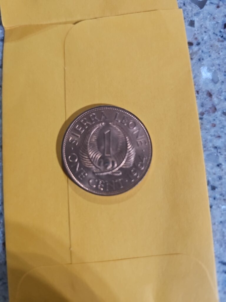 Read more about the article Sierra Leone 1 Cent Coin | Sir Milton Margai-NICE WORLD COIN !!! –U.S. SELLER