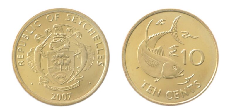 Read more about the article Seychelles 10 Cents  2007-2012  KM #48a  Mint