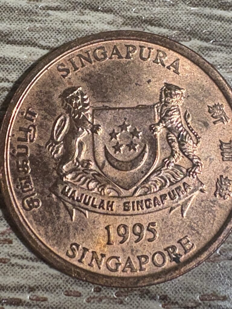 Read more about the article Low Mintage This Exquisite 1995 Singapore One Cent Uncirculated Coin Is rare