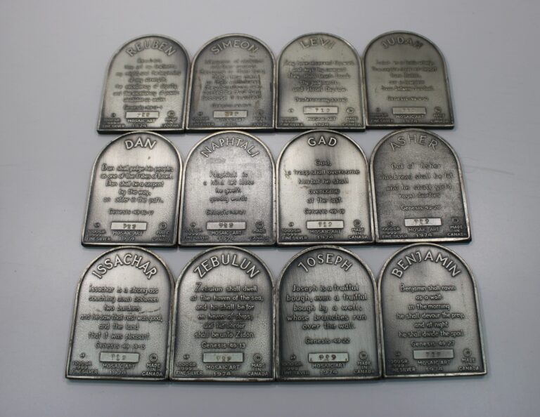 Read more about the article 12 Tribes Of Israel .999 Silver Windows Of Jerusalem Set