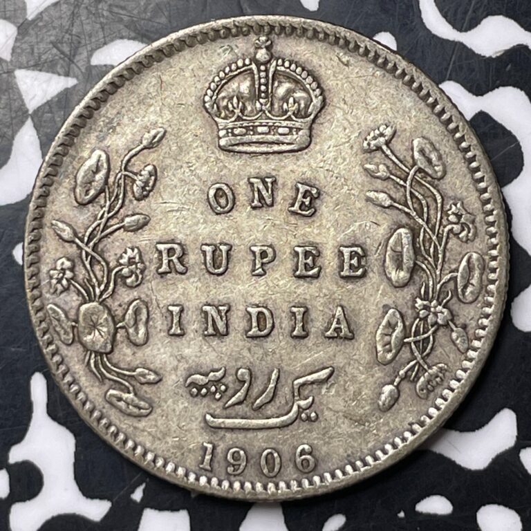Read more about the article 1906 India 1 Rupee Lot#MK250 Silver!