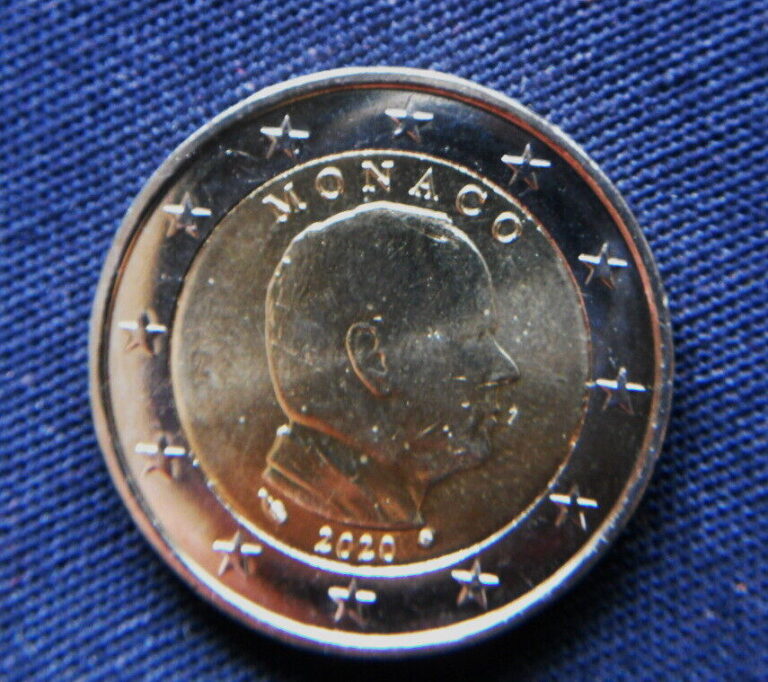 Read more about the article 2020 MONACO bimetallic COIN 2 Euro UNC Albert II ( from Roll )