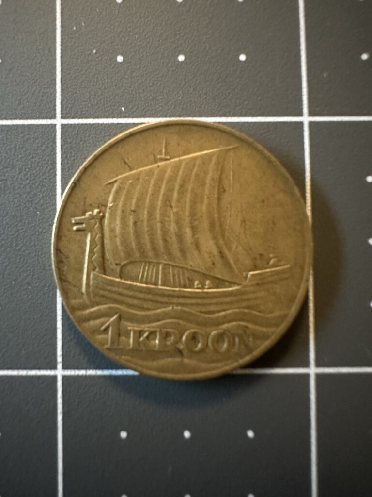 Read more about the article 1934 Estonia 1 Kroon Viking Ship World Coin