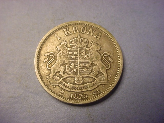 Read more about the article Sweden 1 Krona 1875 #89216