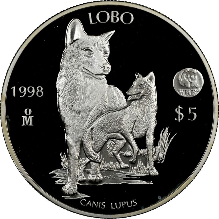 Read more about the article 1998Mo Mexico S5P Lobos WWF NGC PF 69 UC