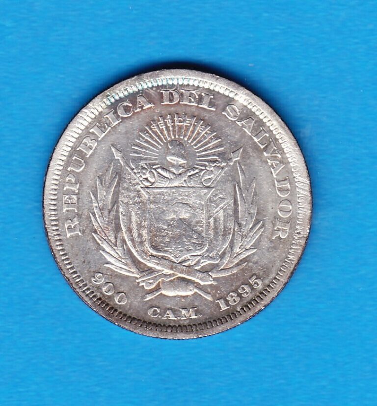 Read more about the article 1895 C.A.M El Salvador One Peso Silver Coin