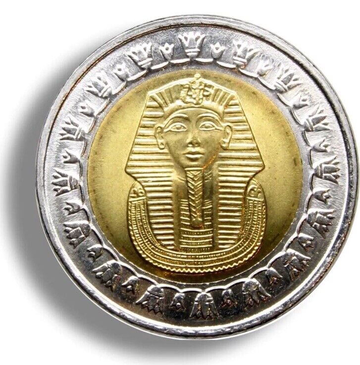 Read more about the article Egypt 2 Pound (2005-2018 type)  KING TUT Pharaoh Egyptian Mummy coin ( 2 Coins )