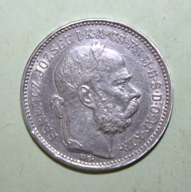 Read more about the article S4 – Hungary 1 Korona 1893-KB Almost Uncirculated Silver Coin *** Nice Coin