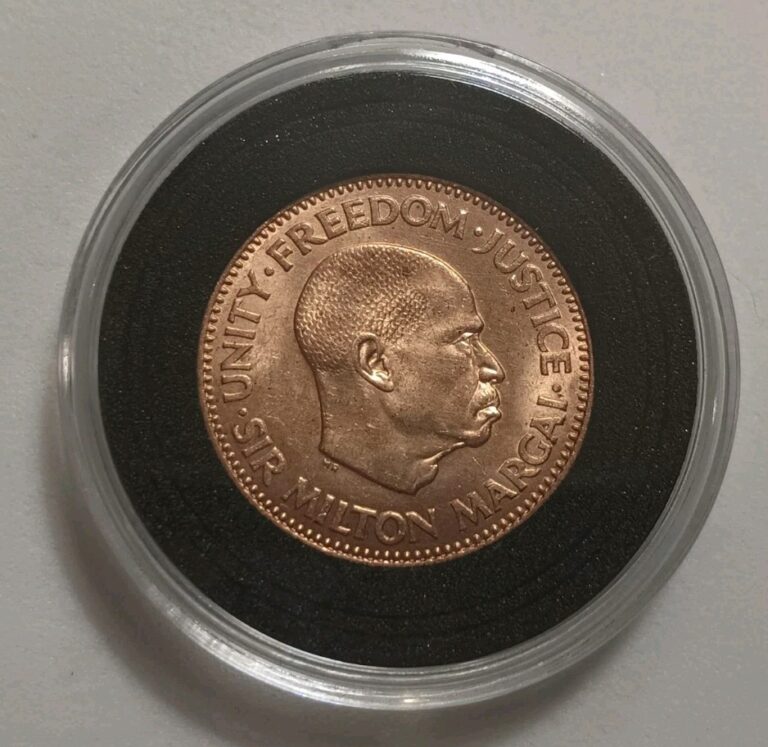 Read more about the article Beautiful 1964 African Sierra Leone 1/2 Cent Coin In Rare Proof Like Condition.