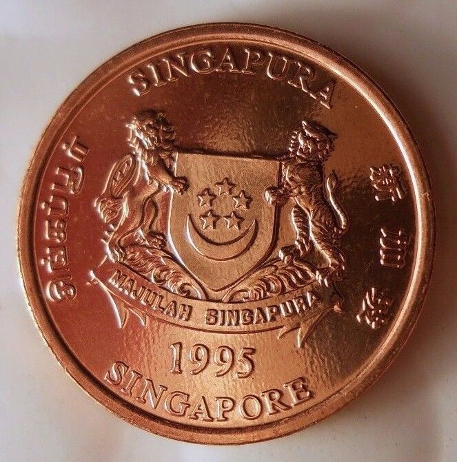 Read more about the article 1995 SINGAPORE CENT – AU/UNC – From Original Bank Roll – FREE Ship – EEE