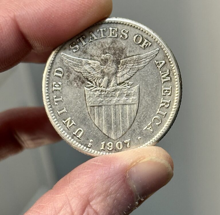 Read more about the article 1907-S US-Philippines One Peso Silver Coin