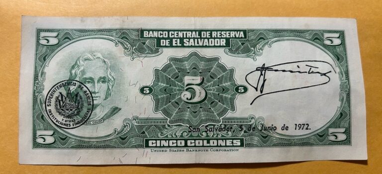 Read more about the article El Salvador 5 Colones 1970