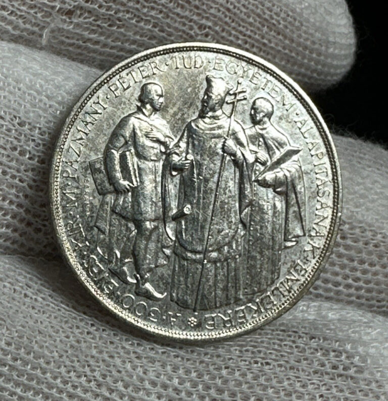 Read more about the article 1935 HUNGARY 2 PENGO KM-513 – SILVER – FREE USA SHIPPING! B3648