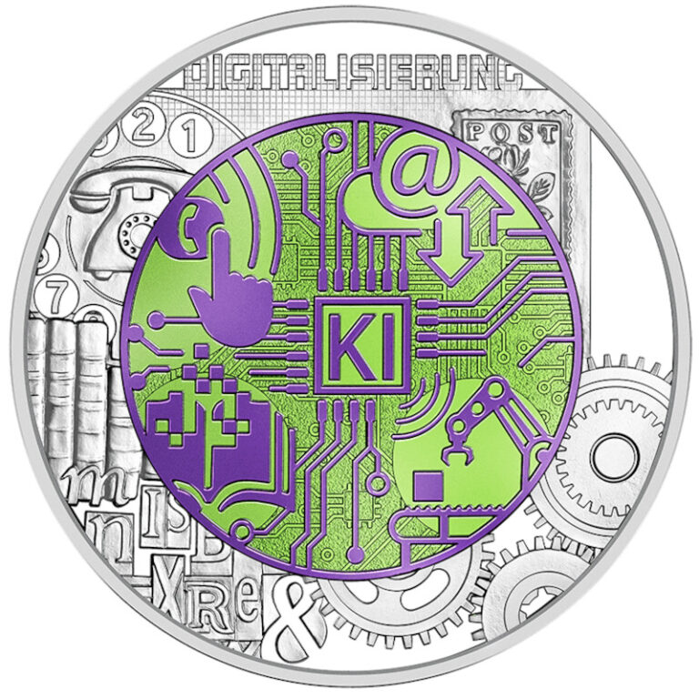 Read more about the article 2025 Austria € 25 Euro Silver and Niobium BU Coin – Digitalization