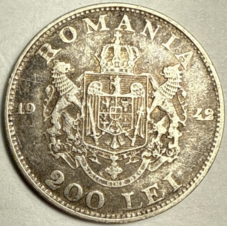 Read more about the article 1942 Romania 200 Lei Silver Coin