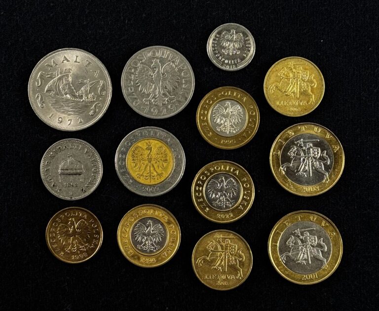 Read more about the article Poland Hungary Lithuania Malta Coin LOT Polish Hungarian Lithuanian Coins MIXED