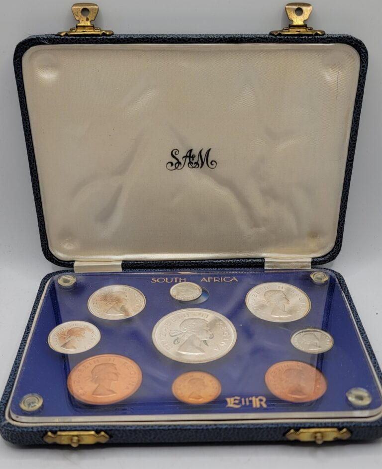 Read more about the article SOUTH AFRICA 1953 9 COIN PROOF YEAR SET
