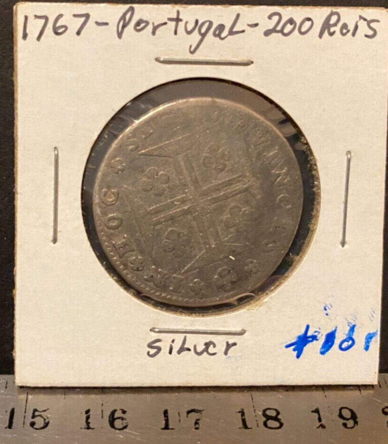 Read more about the article PORTUGAL  1767  200 REIS  silver  Circulated