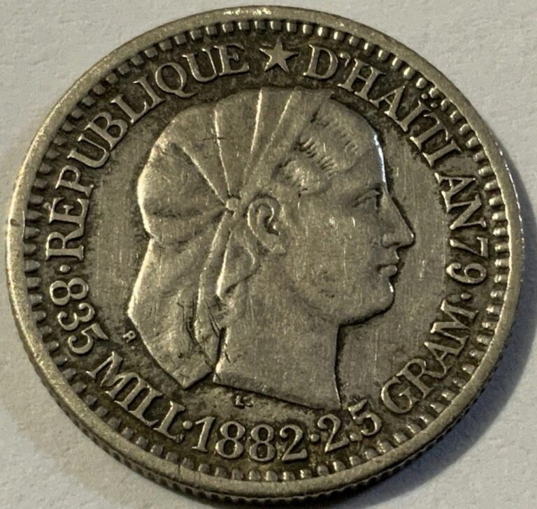 Read more about the article 1882 Haiti 10 Centimes Silver Coin