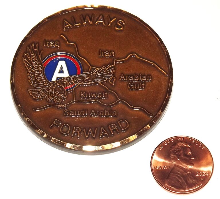 Read more about the article Challenge Coin – US Army – 3rd Army – ARCENT – Kuwait – Commander’s Coin – Alway