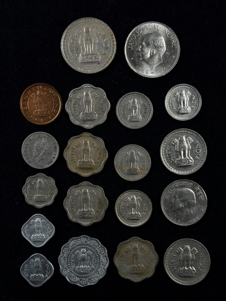 Read more about the article OLD India Coin LOT * 1946-1978 Indian 1/4 1 RUPEE PICE 10 25 50 NAYE PAISE PAISA