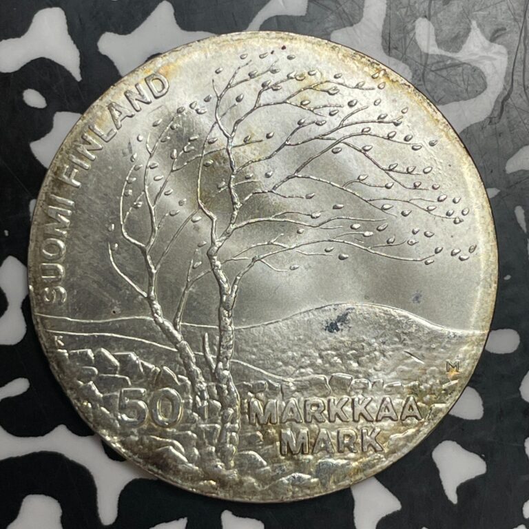 Read more about the article 1983 Finland 50 Markka Lot#T2300 Large Silver Coin! High Grade! Beautiful!