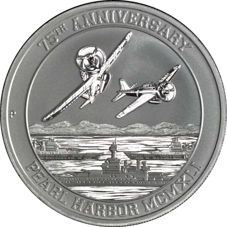 Read more about the article 1 oz Silver Coin 2016 Tuvalu Perth Mint 75th Anniversary Pearl Harbor .999 BU