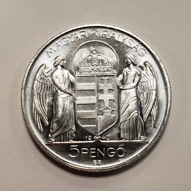 Read more about the article 1943 Hungary 5 Pengo UNC – SKU-F9609