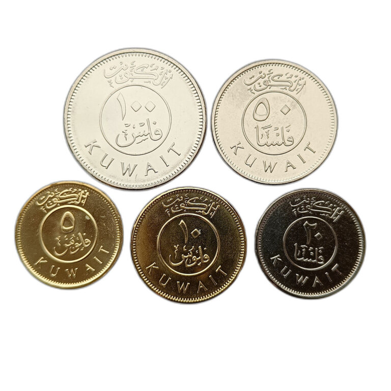 Read more about the article KUWAIT SET OF 5 COINS 5 – 100 FILS 2017 – 2020 SAILING SHIP UNC
