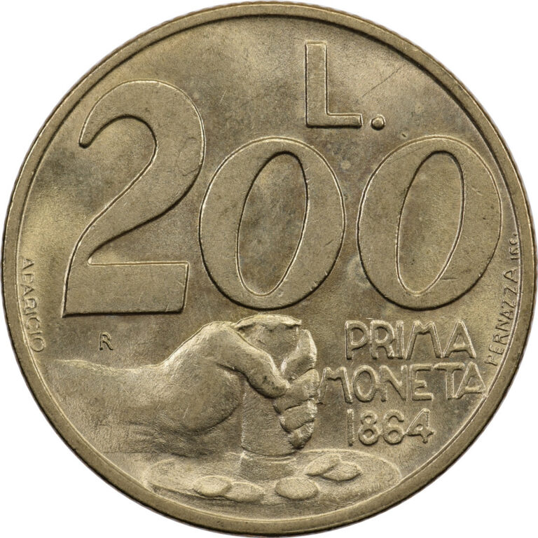 Read more about the article San Marino – 200 Lire – 1991 R – Unc – First Coin