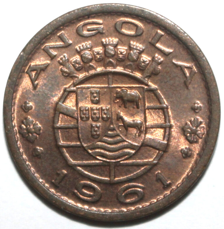 Read more about the article Portuguese Angola 50 Centavos Coin 1961 KM# 75 Portugal Fifty
