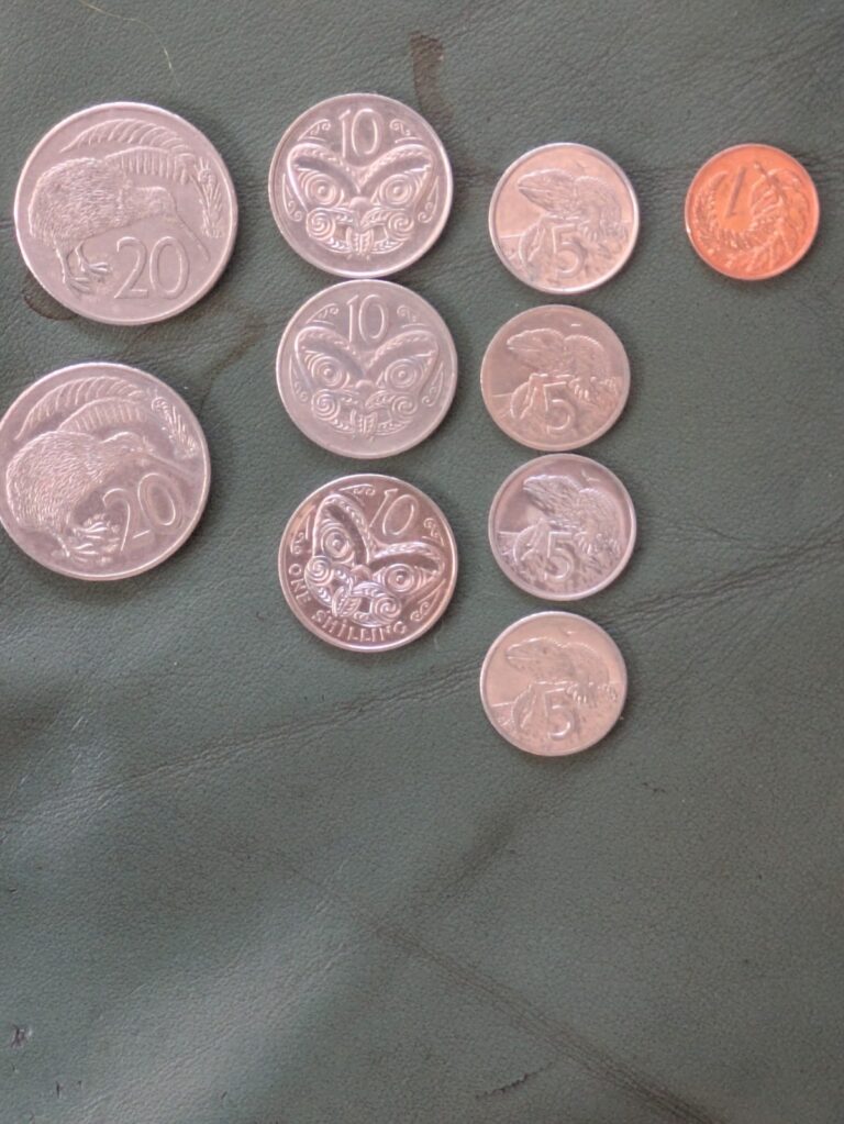 Read more about the article Lot of 10  New Zealand Coins  60’s 70’s 80’s
