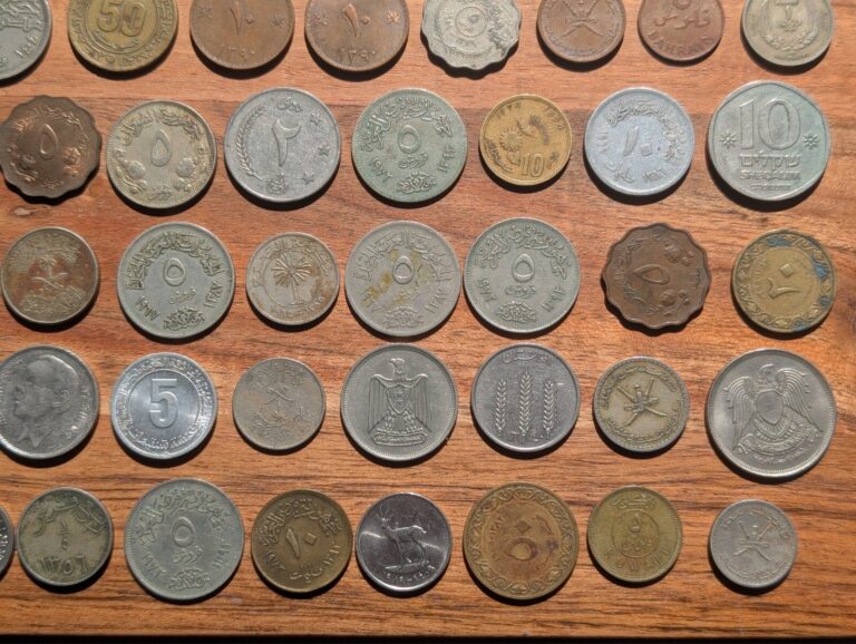 Read more about the article lot of 96 old middle East coins – Morocco  Jordan  Libya  Bahrain etc