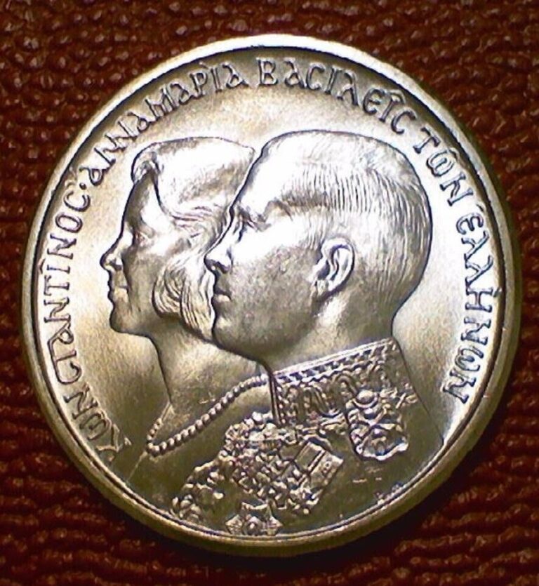 Read more about the article 1964 GREECE – 30 DRACHMAI – ROYAL WEDDING – MINT BU SILVER – BEAUTY!