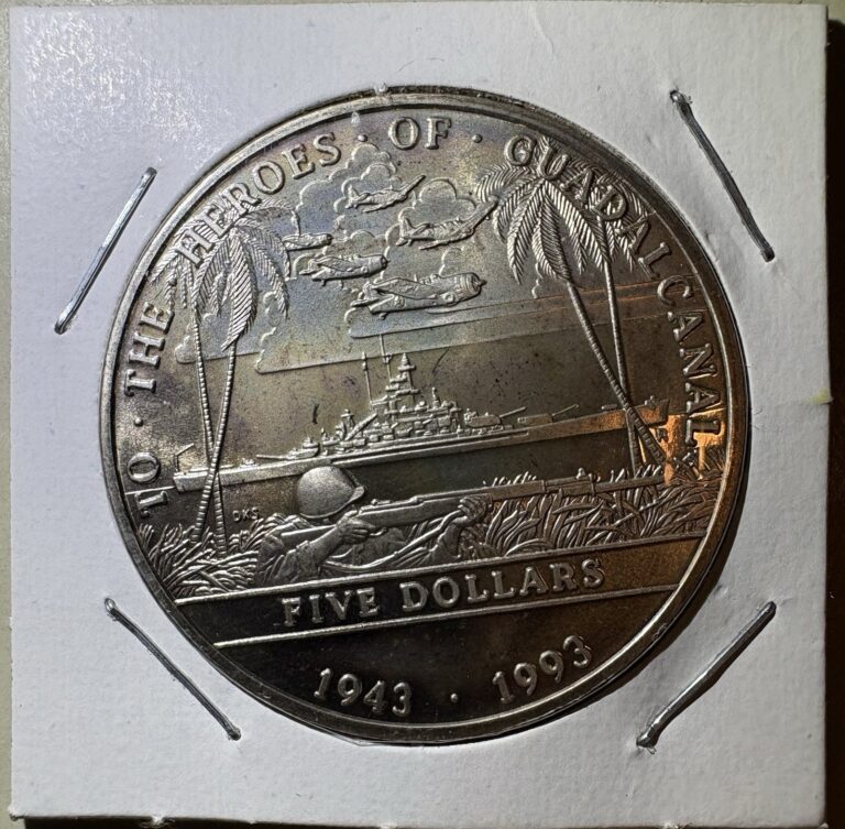 Read more about the article 1993 Marshall Islands $5 Heroes Of Guadal Canal Commemorative Coin