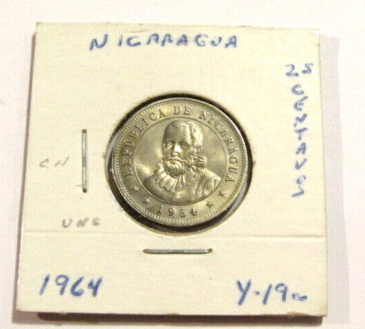 Read more about the article Nicaragua 1964 25 Centavos unc Coin