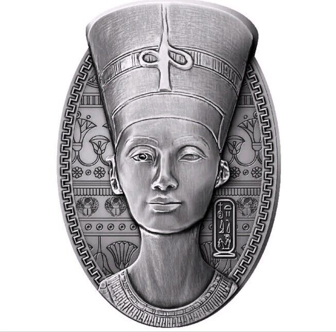 Read more about the article NEFERTITI BUST 3 Oz Silver Coin 200 Francs Djibouti 2023