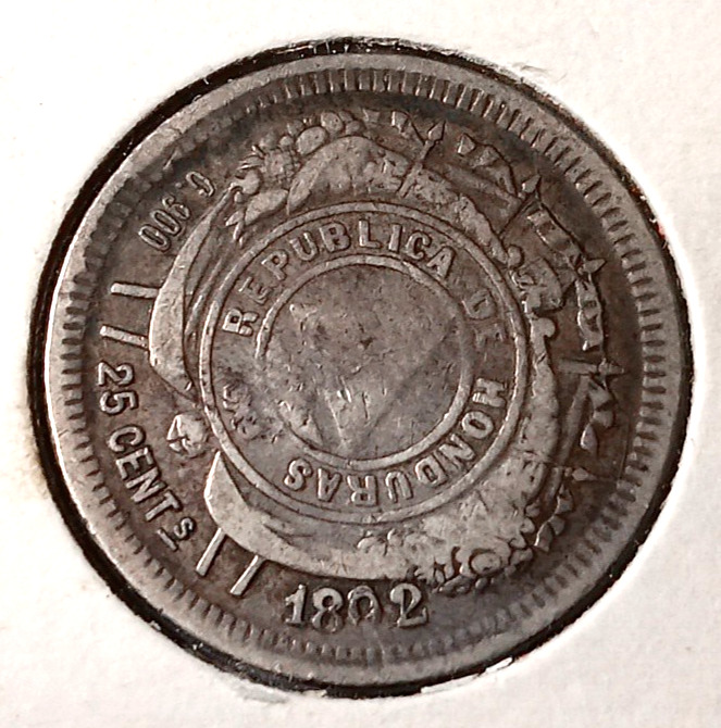 Read more about the article 1892/1 Honduras 25 Centavos