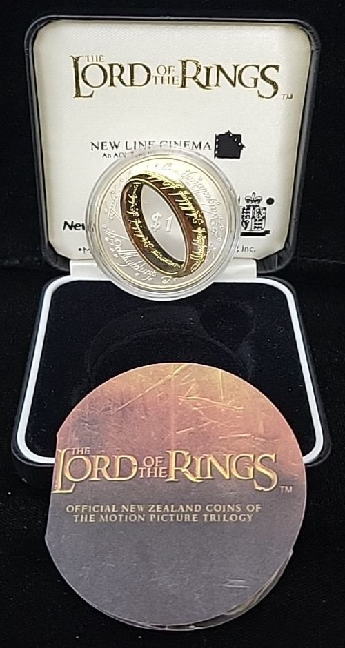 Read more about the article 2003 New Zealand Lord of the Rings Sterling Silver Proof Coin w/ OGP and COA