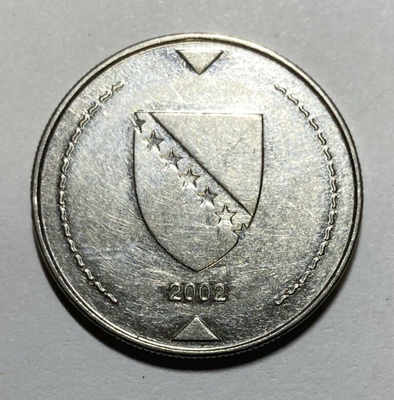 Read more about the article 2002 Bosnia and Herzegovina 1 Konvertible Marka Coin – KM#118