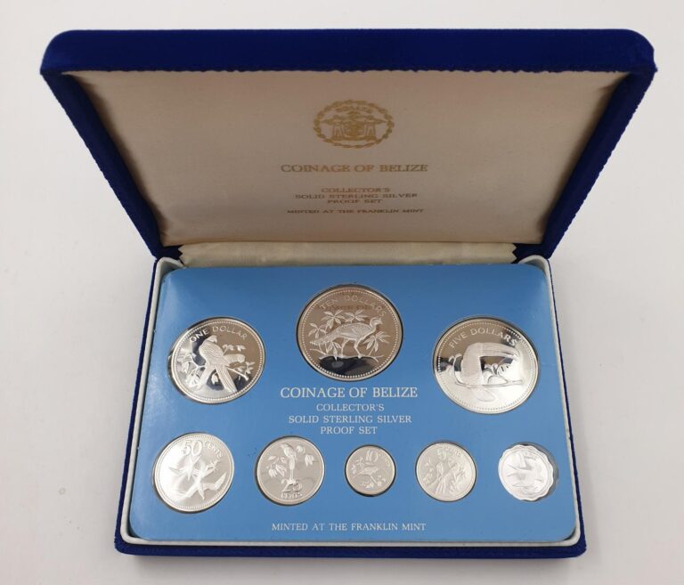 Read more about the article Belize 1978 Sterling Silver Proof 8 Coin Set