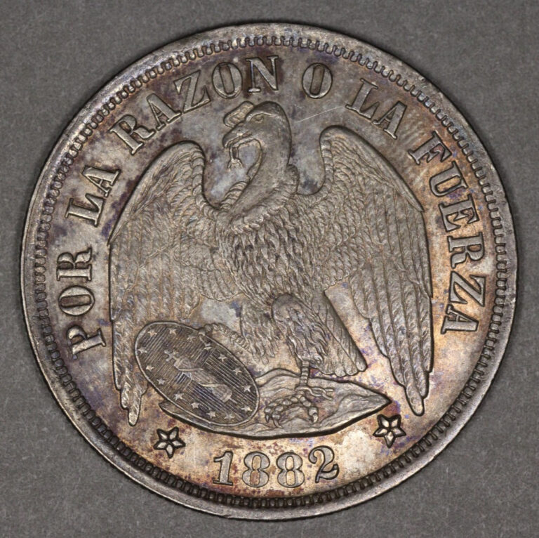 Read more about the article 1882 Chile Silver Peso Lustrous