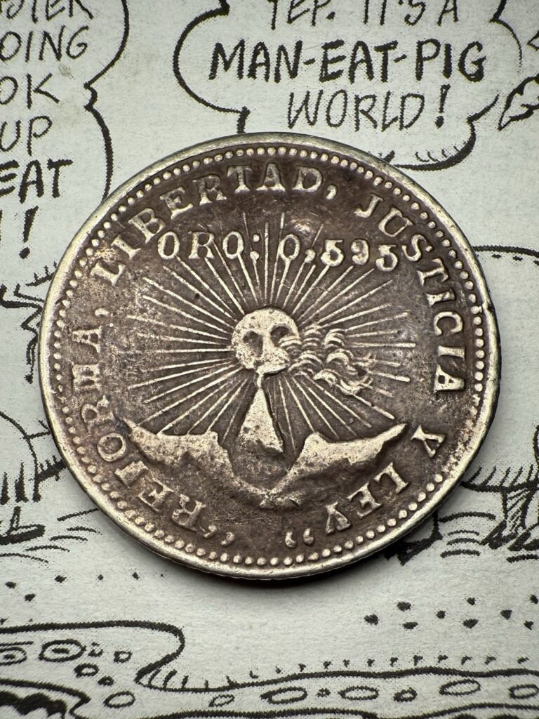 Read more about the article 1914 Gro Mexico Revolutionary Guerrero 2 Pesos UNC/AU+++