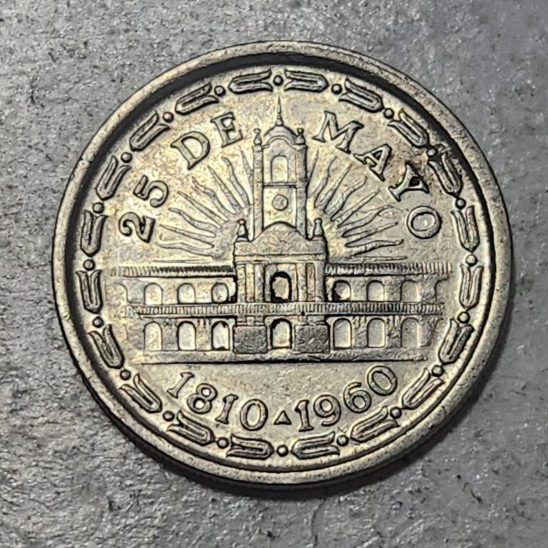 Read more about the article ARGENTINA 🇦🇷 ONE (1) PESO COIN 1960 (COMMEMORATIVE ISSUE)