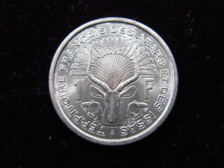 Read more about the article FRENCH AFARS and ISSAS 1 FRANC 1975 UNC Somaliland Djibouti h6278 MONEY COIN