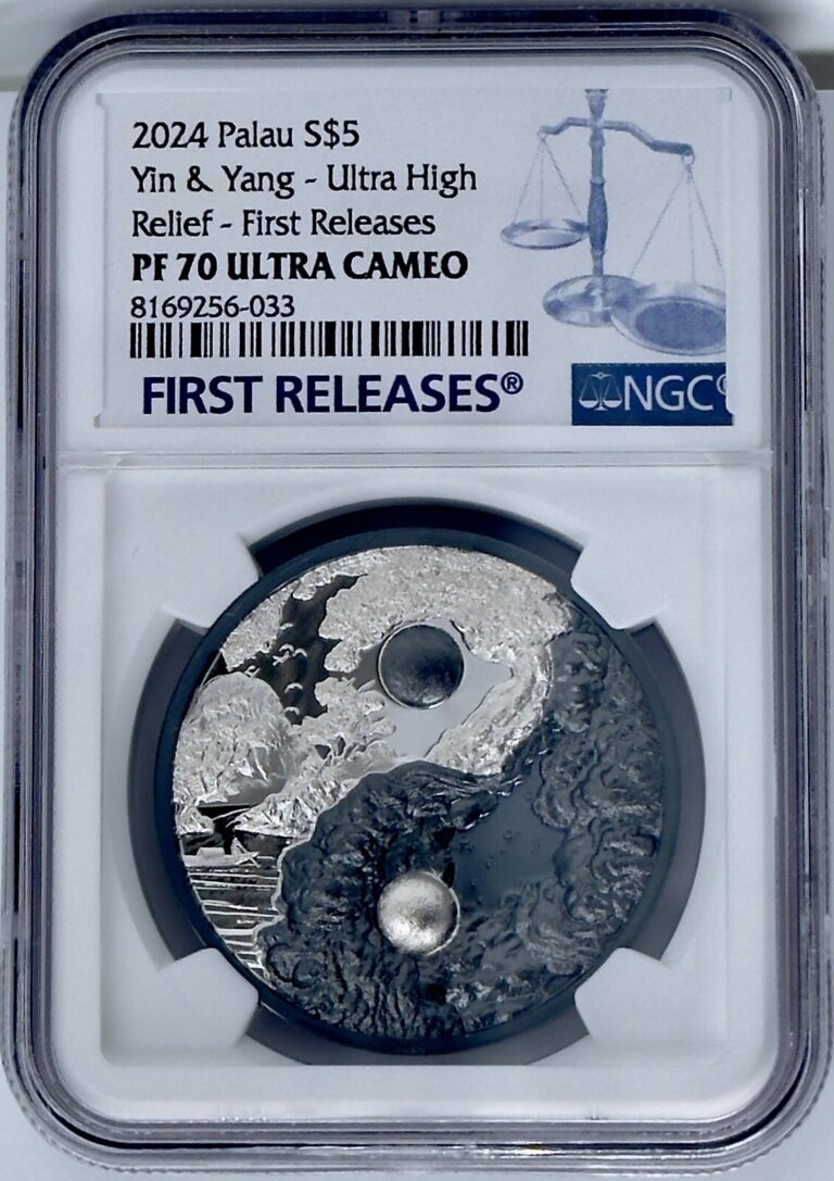 Read more about the article 2024 Palau Silver 1oz $5 Yin and Yang NGC Black Proof PF70UCAM First Releases