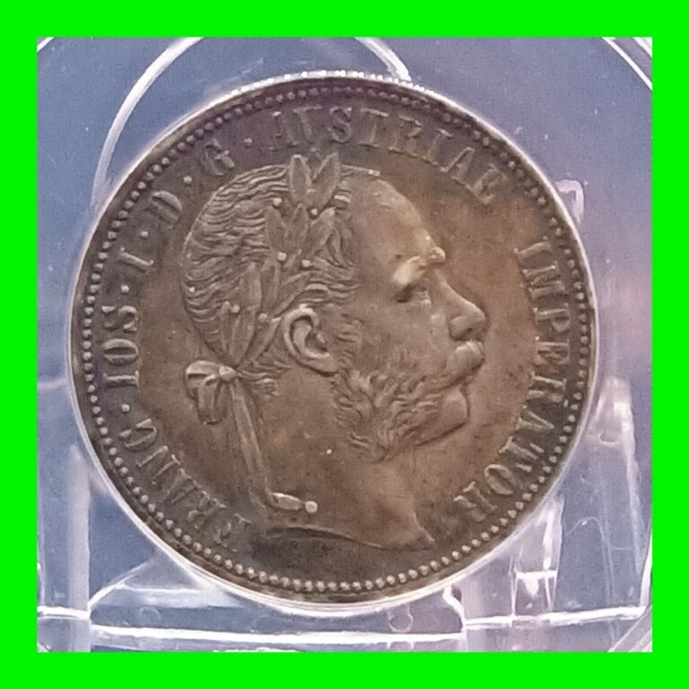 Read more about the article 1878 Austria 1 Florin Coin Franz Joseph I ~ Silver .900 KM# 2222 ~ Graded AU58