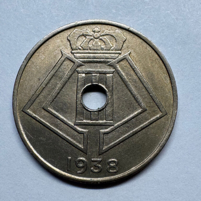 Read more about the article 1938 Belgium 10 Centimes – Beautiful Coin – #B-017
