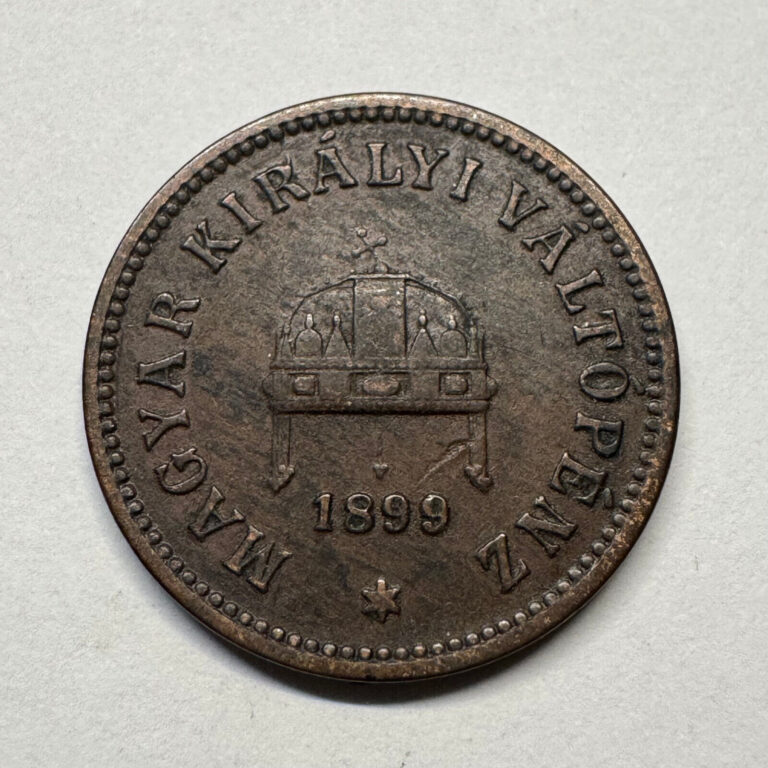 Read more about the article 1899 Hungary 2 Filler – Beautiful Coin – #B-052