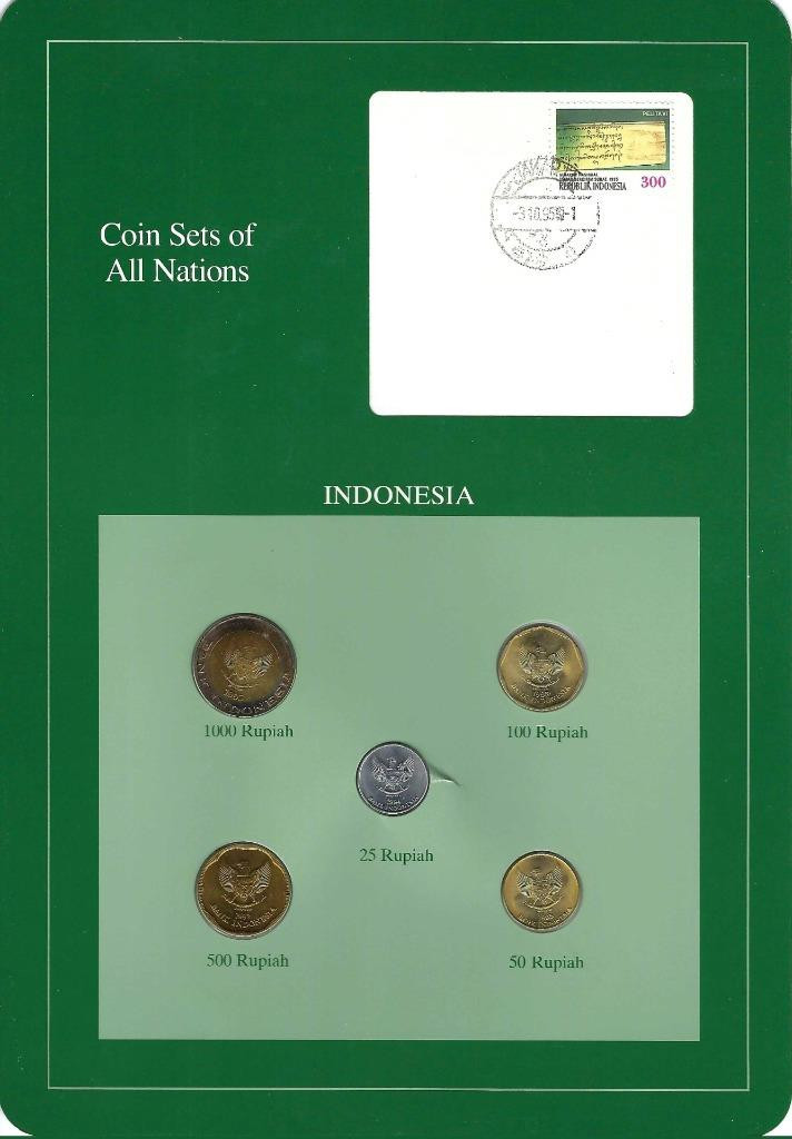 Read more about the article Coin Sets of All Nations – Indonesia  5 coin green set  SCARCE